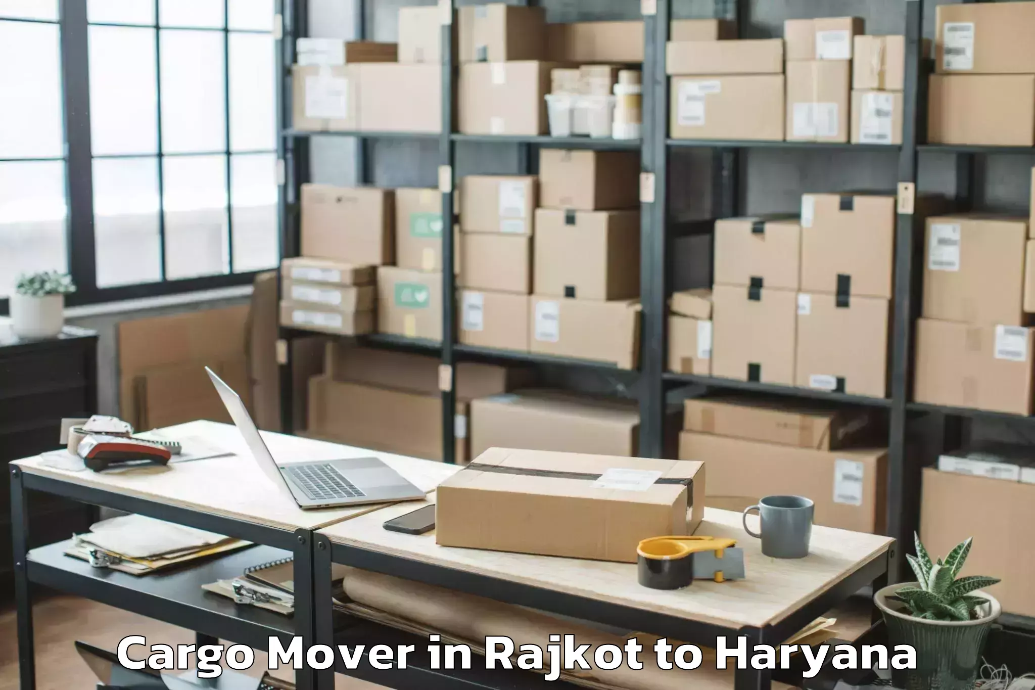 Top Rajkot to Devsar Cargo Mover Available